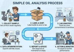 UK oil analysis lab testing machinery lube oil samples